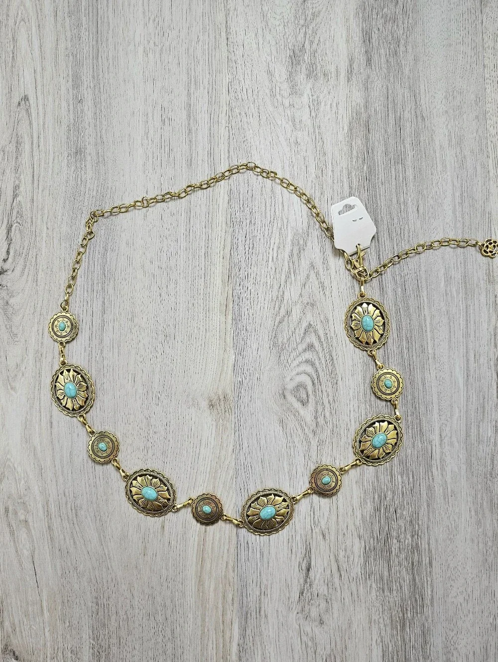 Bohemian Western Flora Metal Statement Belt